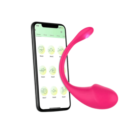 Huevo vibrador tipo webcam con App