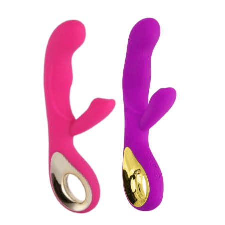 Vibrador Anna con Estimulador (Fucsia)